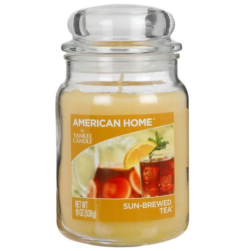 American Home by Yankee Candle Sun Brewed Tea 538g/19oz 120hr Burn Time Decor Glass American Home by Yankee Candle Sun Brewed Tea 538g/19oz 120hr Burn Time Decor Glass